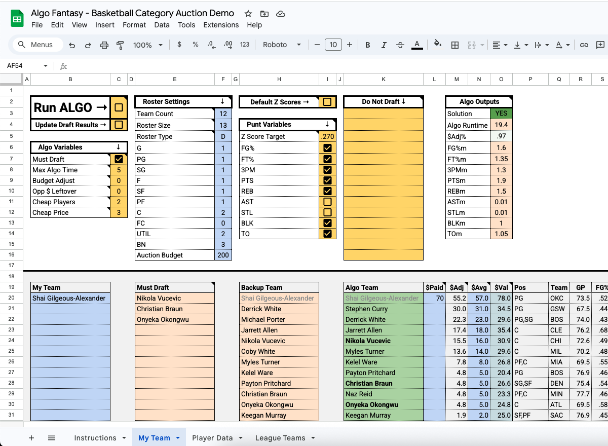 Algo Fantasy Demo Screenshot 1